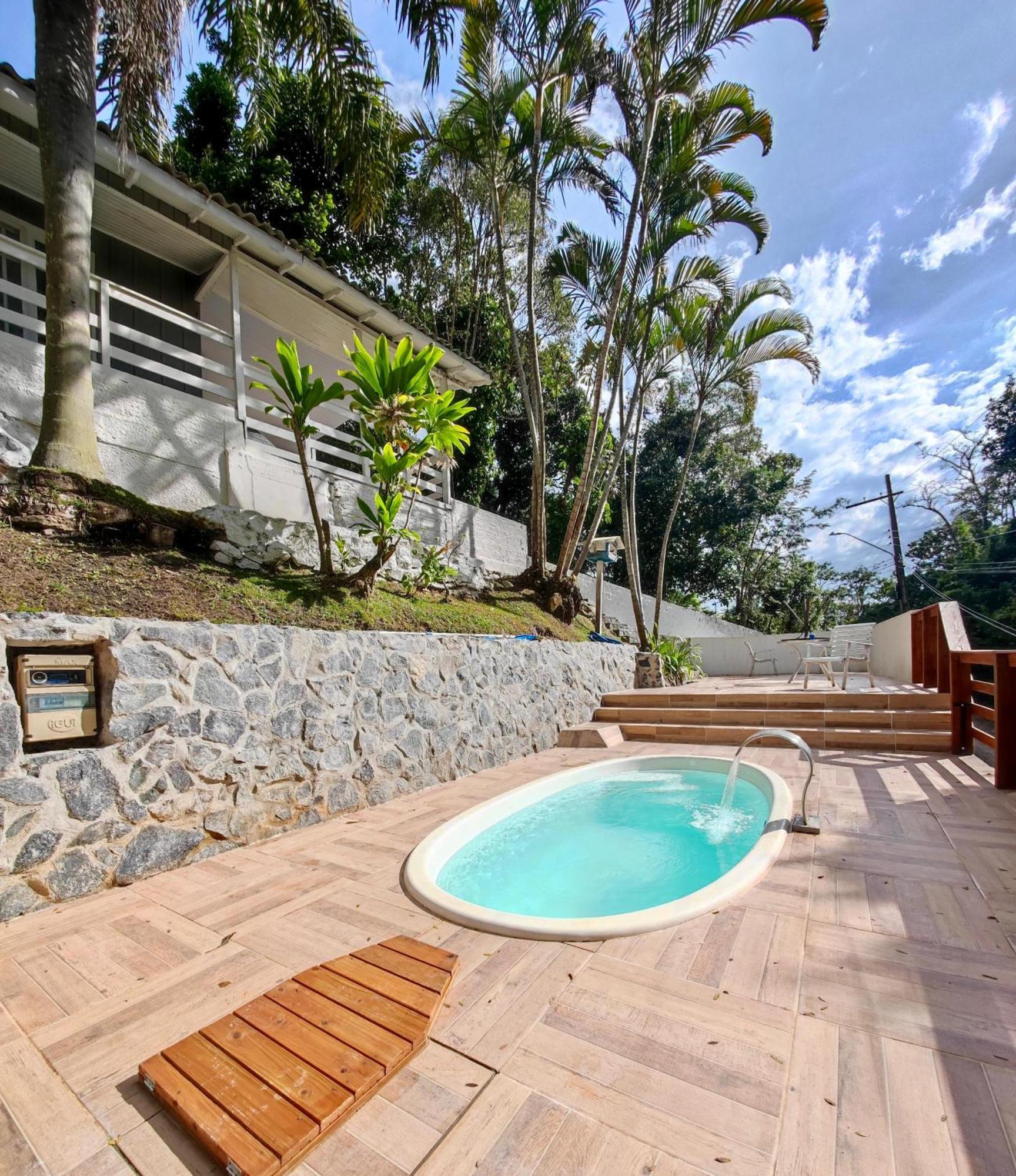 Gray House - Com Piscina Pertinho Do Mar! Villa Palhoça Buitenkant foto